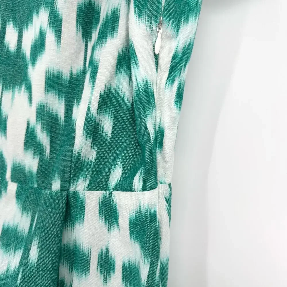 Vineyard Vines Green Ikat Dress Size 10 - Picture 7 of 10